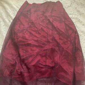 Express world brand vintage beaded skirt